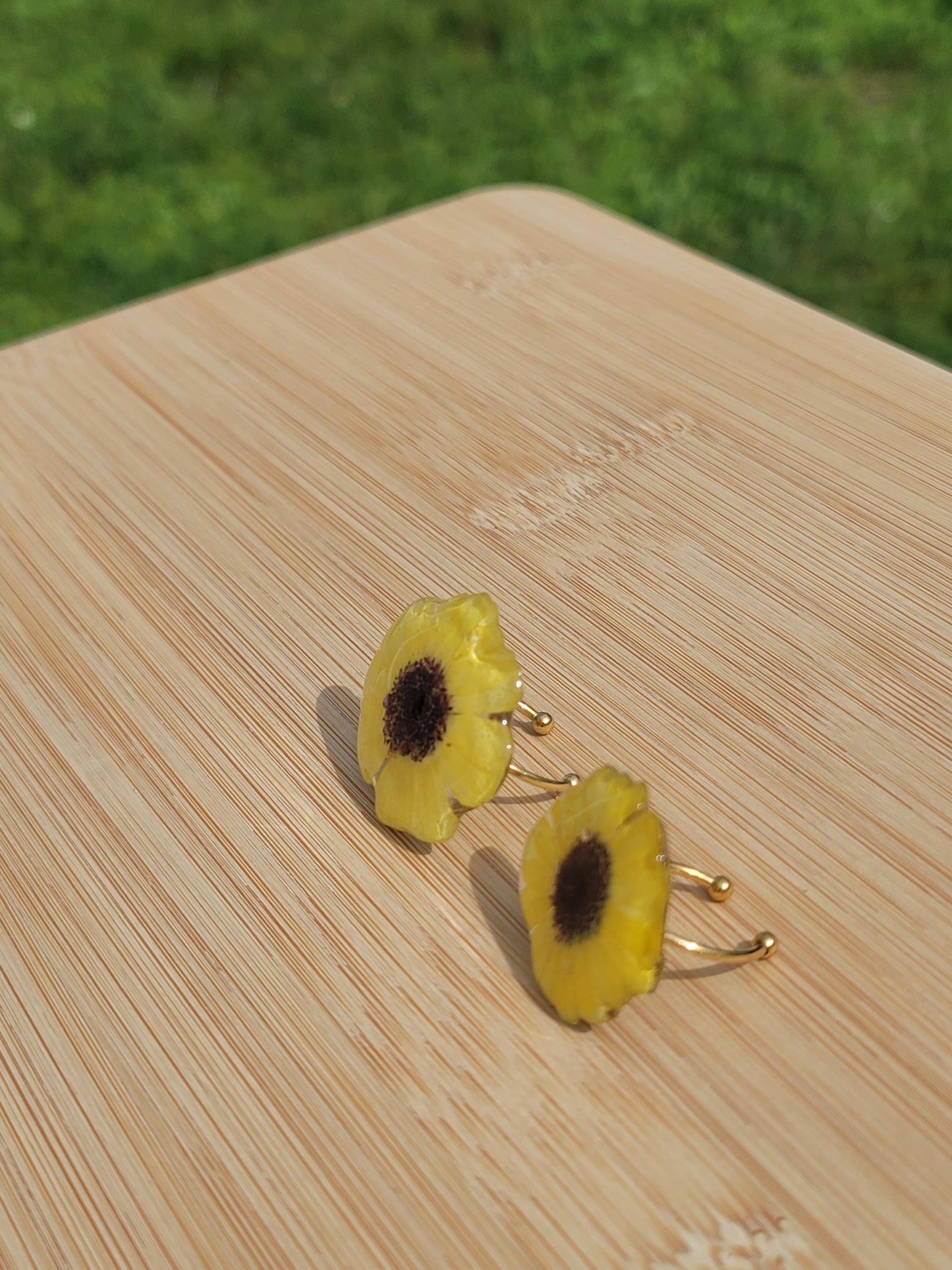 Real Sunflower Ring