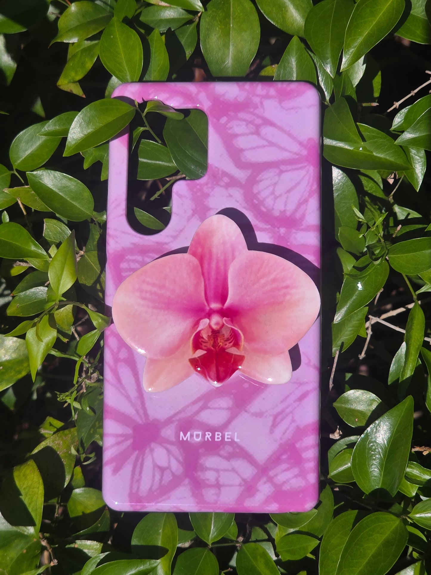Light Pink Orchid flower phone grip