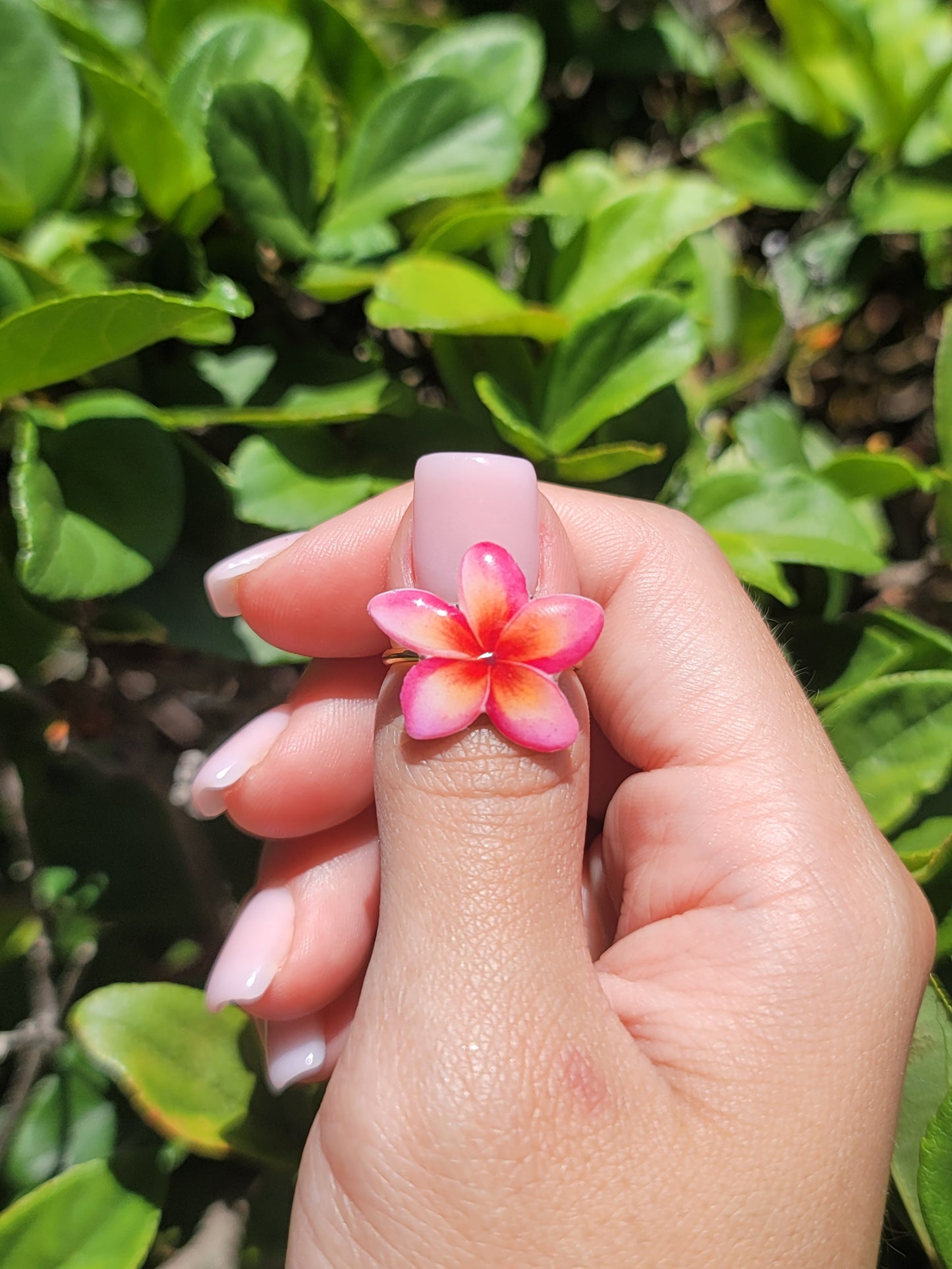 Plumeria rings stainless steel adjustable/ wire swirl rings