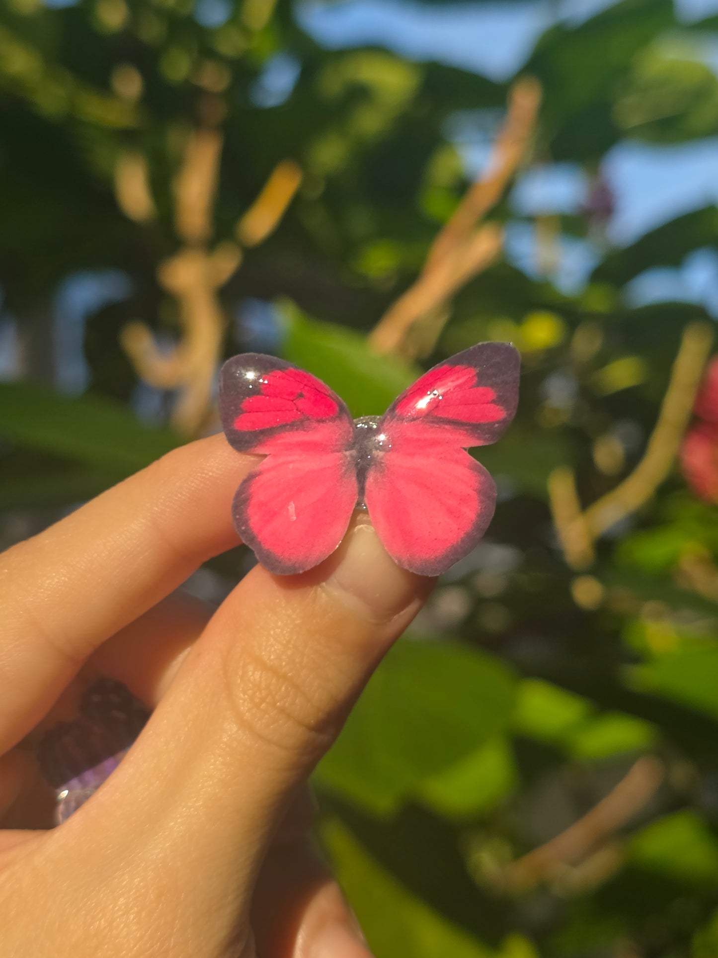 Butterfly shoe charms