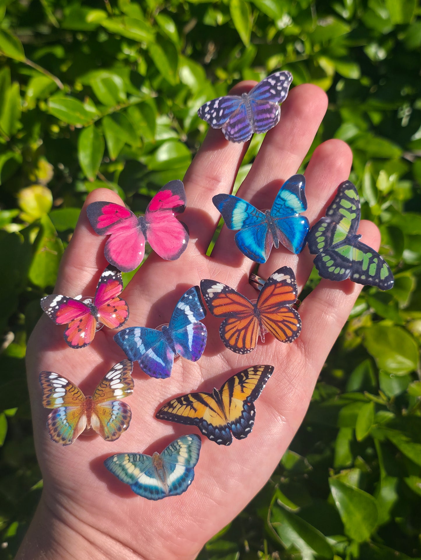 Butterfly shoe charms