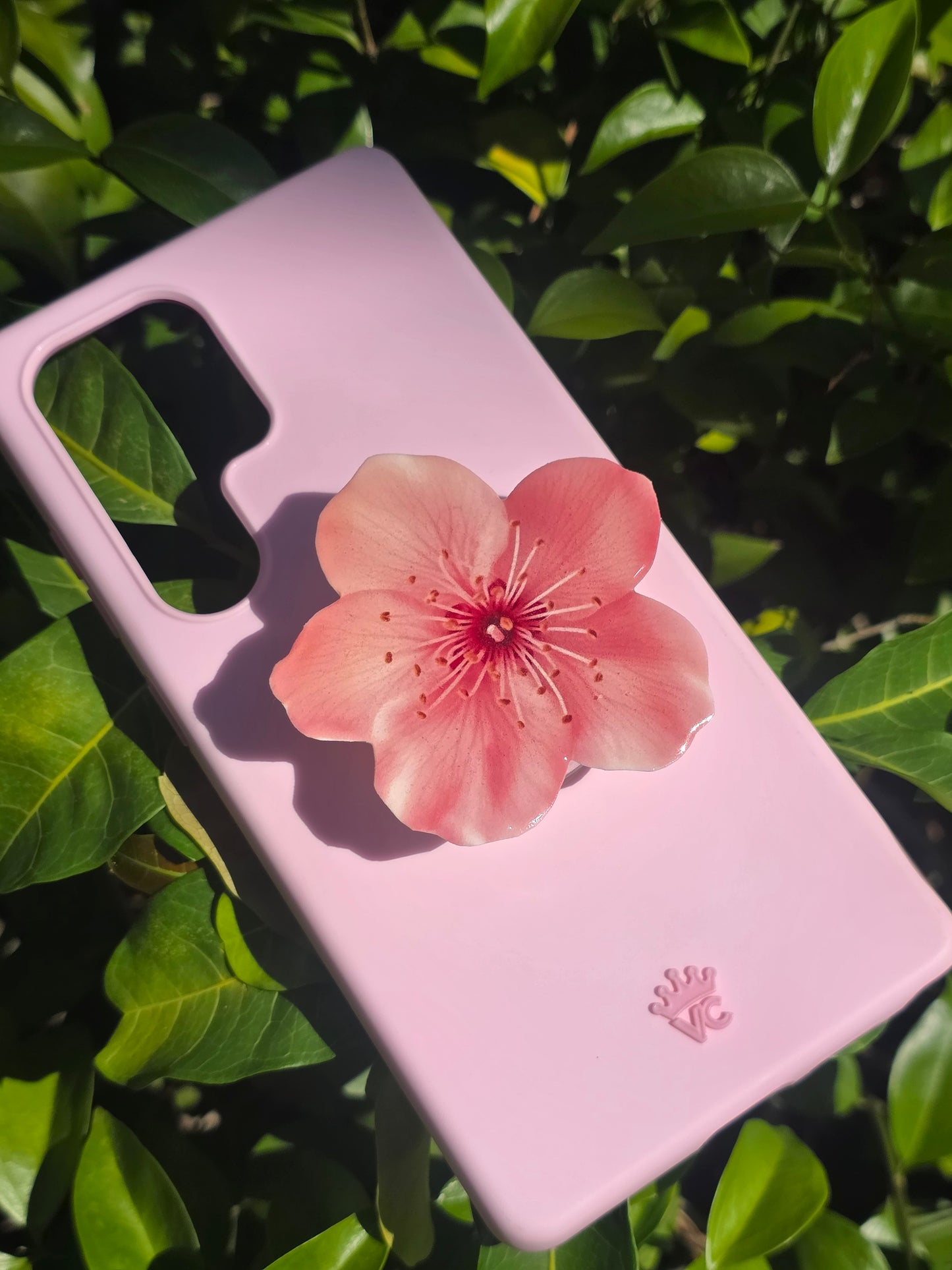 Pink Cherry Blossom flower phone grip